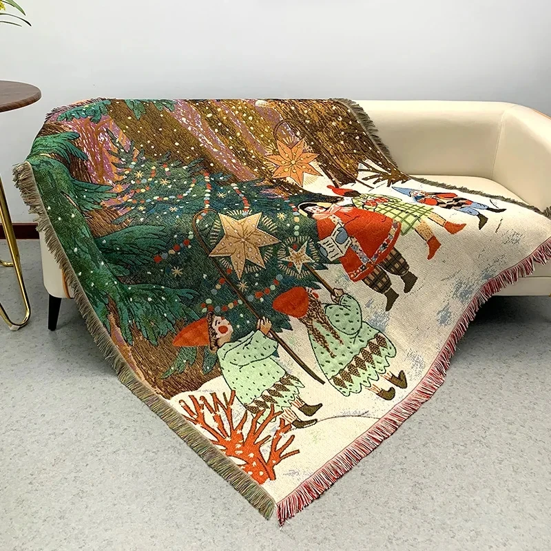 EthnicBohemianBlanketsOutdoorBeachPicnicBlanketStripedBoho