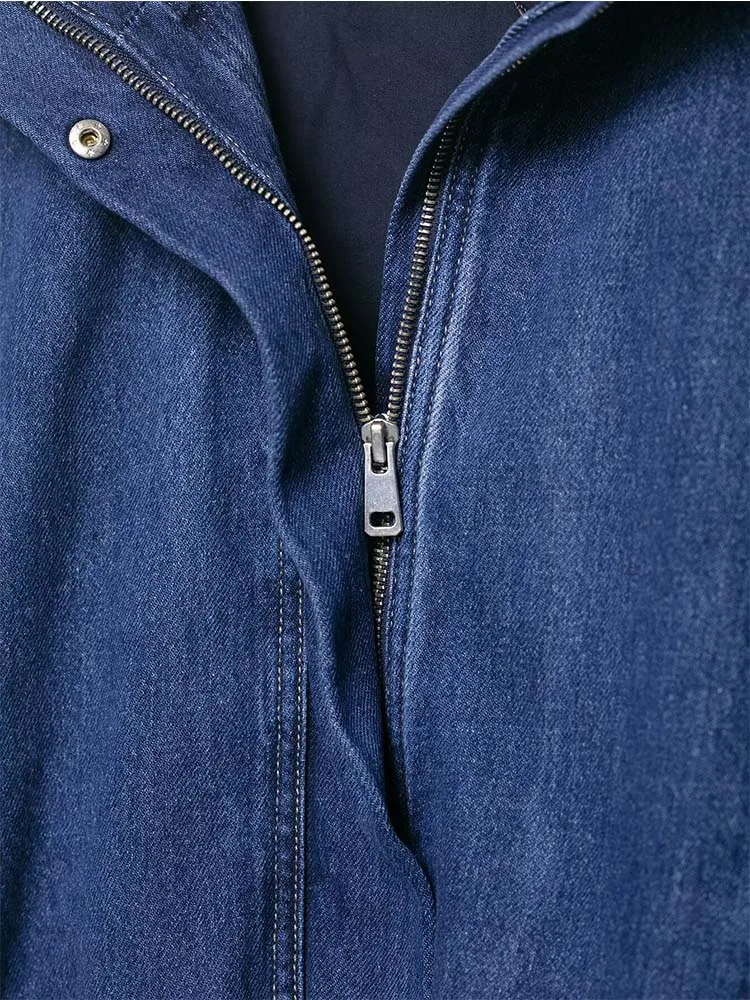 Women High Street Loose Buttons Denim Short Jacket 2025 Fall Fashion Commute Women Casual Coat Long Sleeve New Jackets ﻿