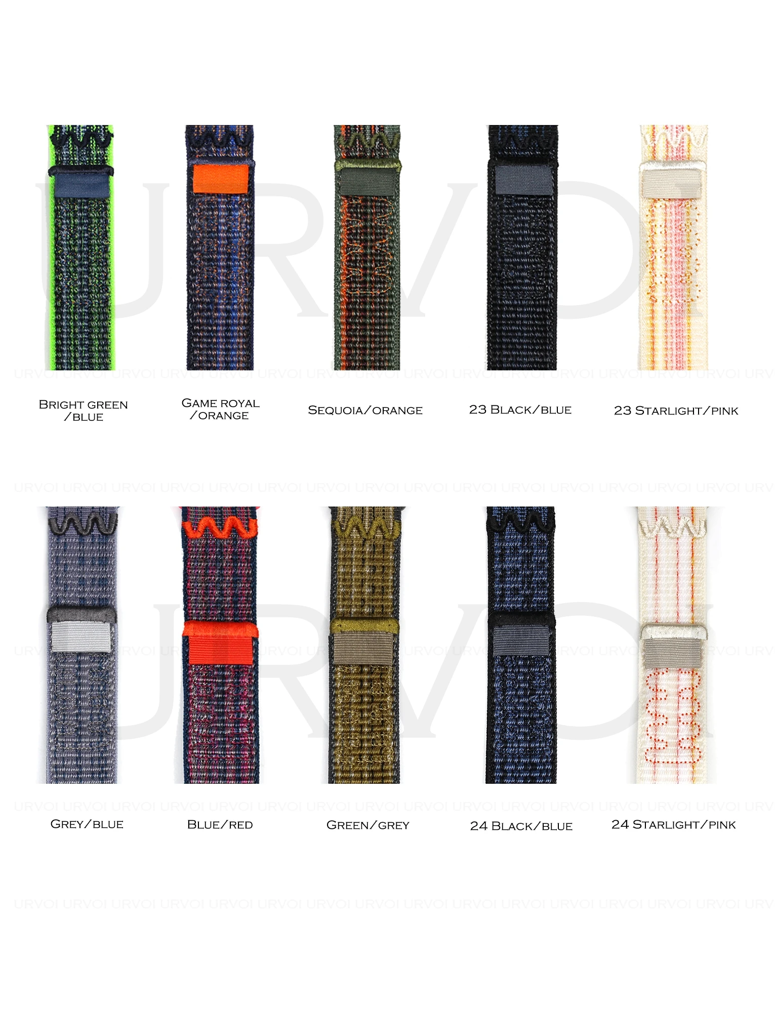 URVOI N Sport Nylon Loop Woven Strap with Pull Tab