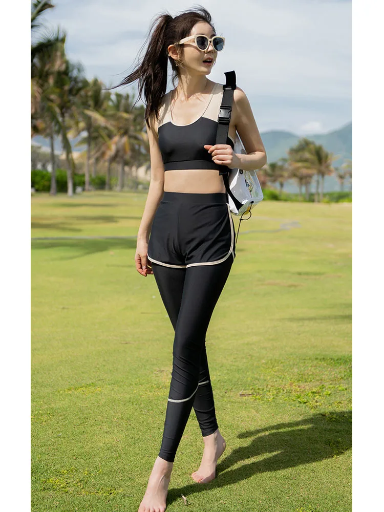 Women's 5pcs/set Men's 3pcs Full Body Wetsuit Surfing Diving Suit Scuba Dive Skin Rash Guards Long Sleeve Zip Quick Dry Sunsuit