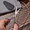 1Pcs Facial Hair Beard Scissors for Mustache, Nose, Eyebrows and Nail Cutting Scissors Stainless Steel Trimming Makeup Scissors 4