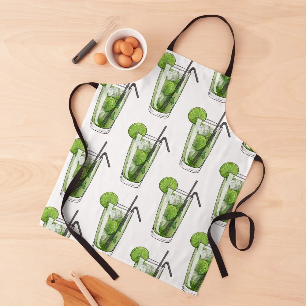 

Mojito Apron Kitchen For Men kitchen item Kitchen Women Apron