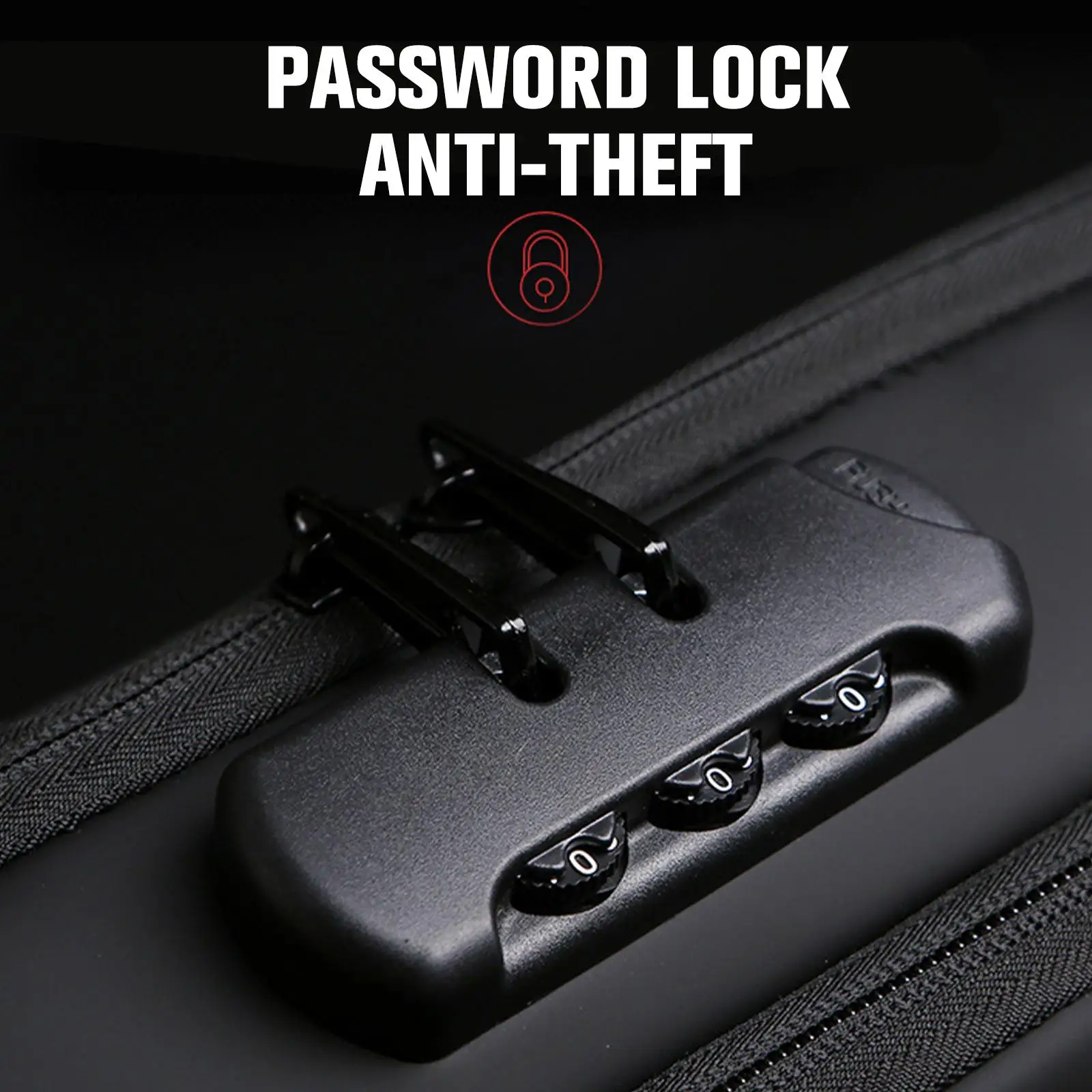 Men'S Sling Crossbody Bag Chest Shoulder Messenger Backpack Usb Port