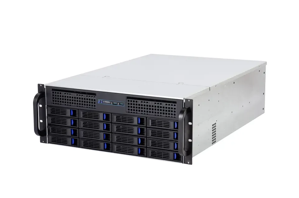 Server 4U 16Bays Produttori Server Rack Server Chassis Sgcc Steel 1.2Mm Sas/Sata Backplane Con Interfaccia Opzionale