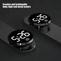 Vehicle Touchable Screen Clock Car Digital Watch Auto Electronic Clocks Alloy Shell Car Electronic Accessories 2
