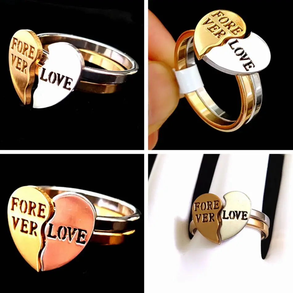 Stainless Steel Wedding Engagement Jewelry Stainless Steel Love Ring