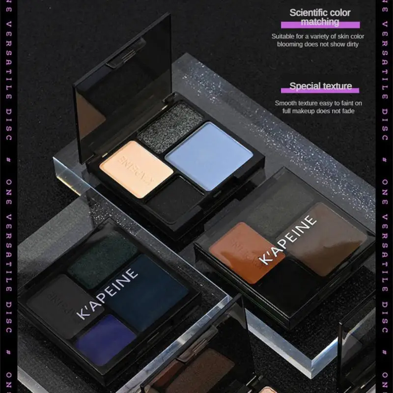 Matte Glitter Eyeshadow Palette Shimmer And Shine Eye Shadow Makeup Pallete Smokey Black Eye Pigment Cosmetic For Bar Party