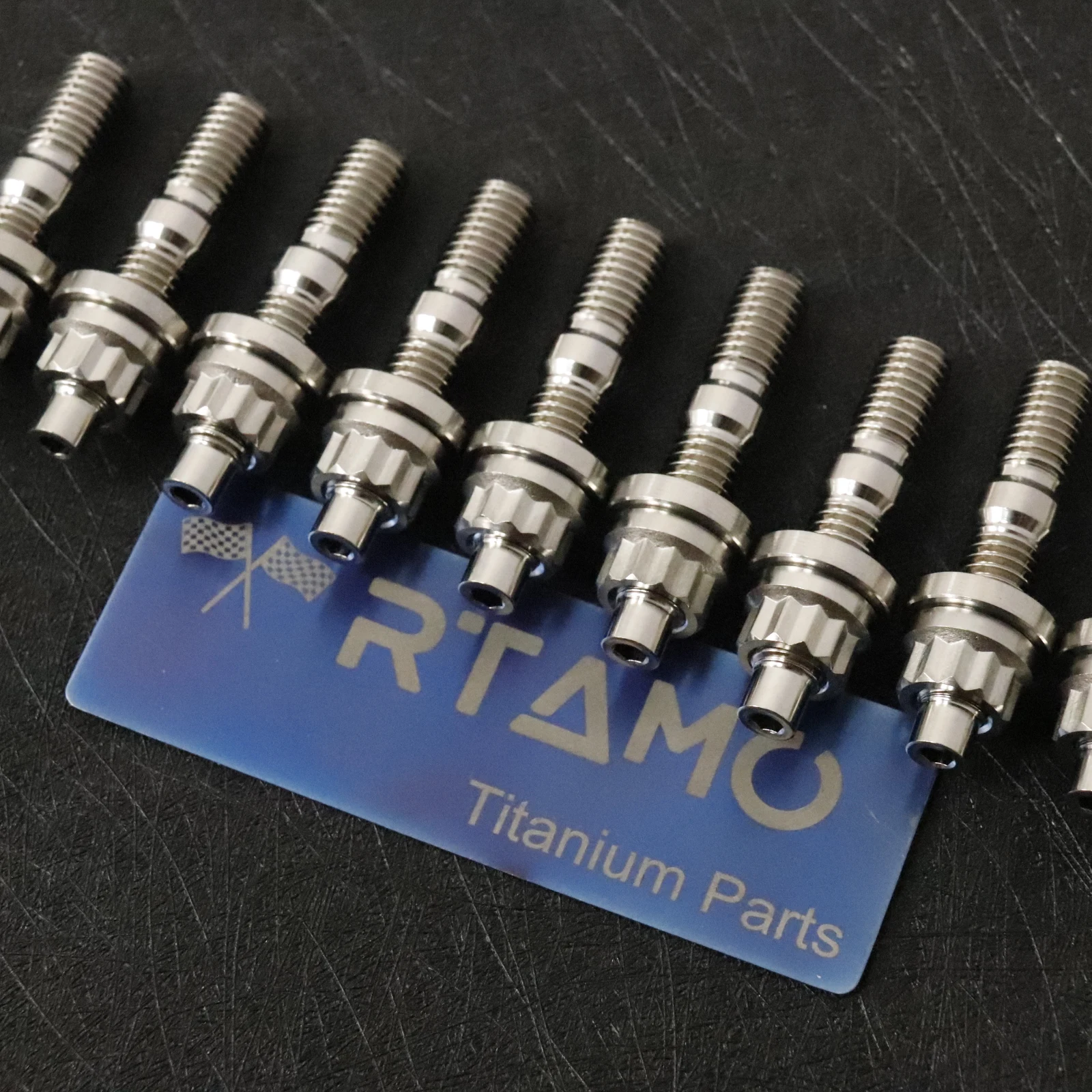Titanium Intake or Exhaust Manifold Stud Kit Burnt Blue (10 Pieces Kit) For Dodge SRT-4 intake manifold