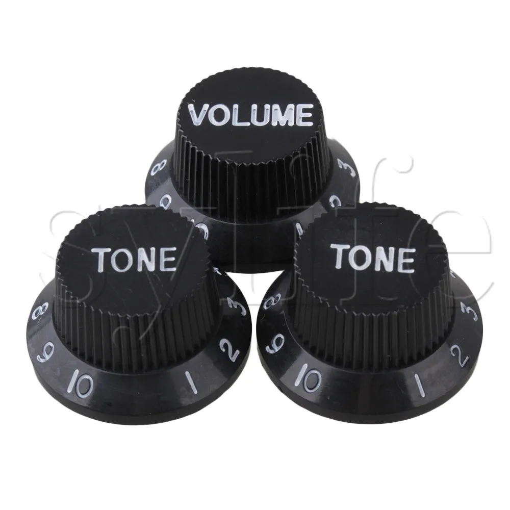 Black Guitar Knob Volume Tone White Digital For Guitar Guitar Parts