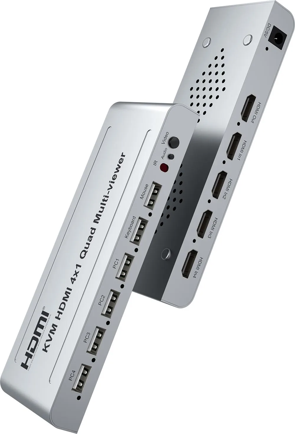 HDMI KVM ó,  Ƽ , 1080P, 4 ä ȭ , ɸ ġ, PC-TV , 4X1