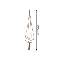 1PC Creative Woven Garden Flowerpot Net Cotton Hemp Rope Hand-Woven Simple Indoor And Outdoor Hanging Wall 6