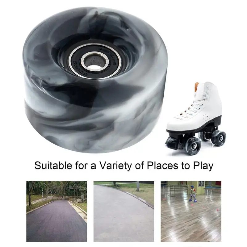 1 Pcs Roller Skates Wheel Freestyle Durable Tire Cozy And Solid Roller Skate Mixed-color And Wear-resistan Skate Wheel