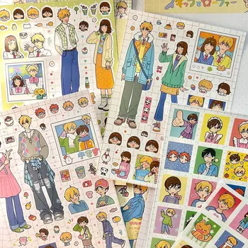 Adesivi per le vacanze romantiche Decorazioni per manuali e adesivi per personaggi giovanili che saltano Decorazione della custodia per cellulare Guka