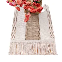 Boho Table Runner 108 Inches Long for Home Decor Farmhouse Table Runner Rustic Macrame Table Runner with Tassels Bohemian Decor 3