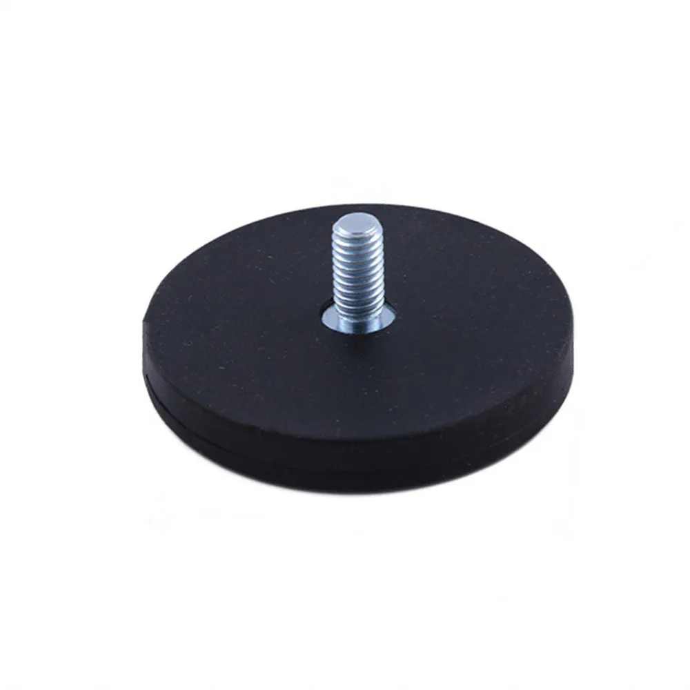 

1Pcs Strong Rubber Coated Magnet Pot Magnetic Car Lamp Fasterner Scratch-resistant External Male Thread