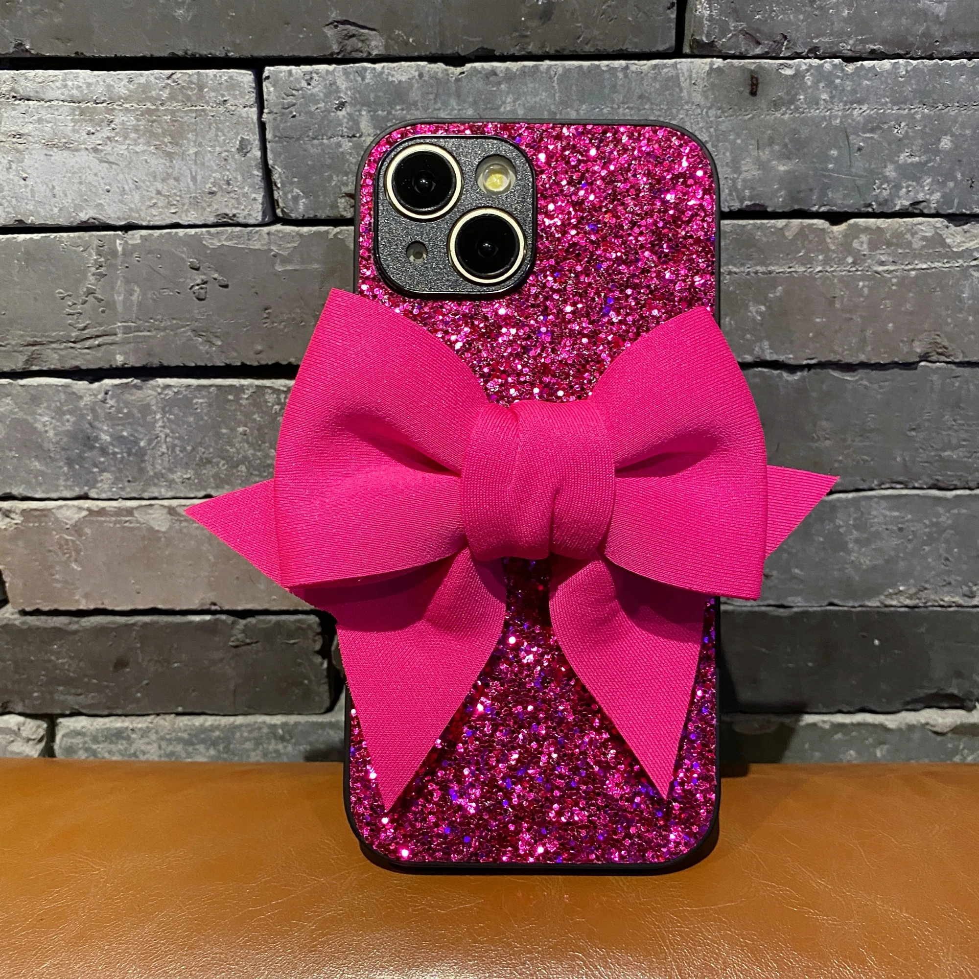 Cute 3D Bowknot Glitter Phone Case - Lovely Shockproof Soft Cover