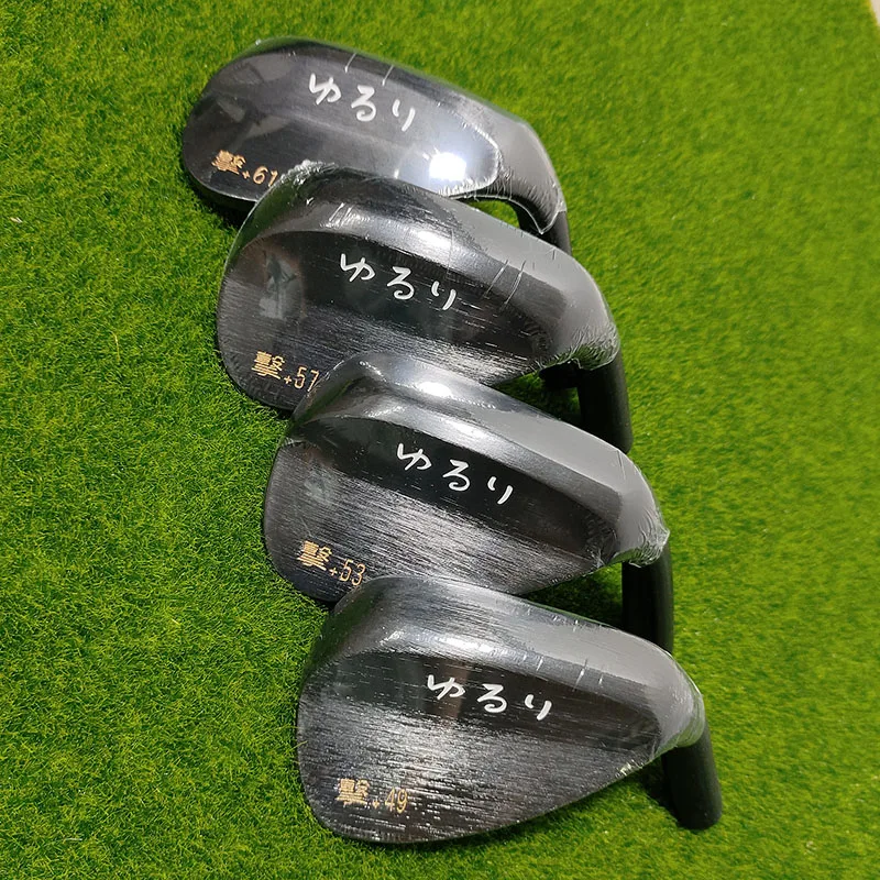 

New Golf Wedges Yururi Wedge Golf Yururi Raw Gekku Forged 49 53 57 61 Degree with Steel Shaft DG S200 Golf Clubs Sand Wedges