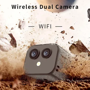 D3 휴대폰 무선 네트워크 카메라, 원격 양방향 인터콤 모니터링 캠코더, HD 4K 미니 무선 와이파이 듀얼 카메라