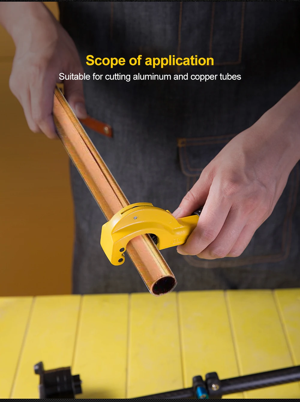 Description Picture 2 of itemO50 Stainless Steel Roller Type Tube Cutter Metal Scissor PVC/PP/PE Bearing Pipe Cutter 4-32 5-50mm Copper Tube Cutting Tool