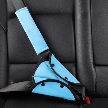 Supporto per la regolazione della cintura di sicurezza per bambini e set di protezioni per le spalle Posizionatore per cintura di sicurezza anti-collo per auto Cintura di sicurezza per bambini per la sicurezza dei bambini