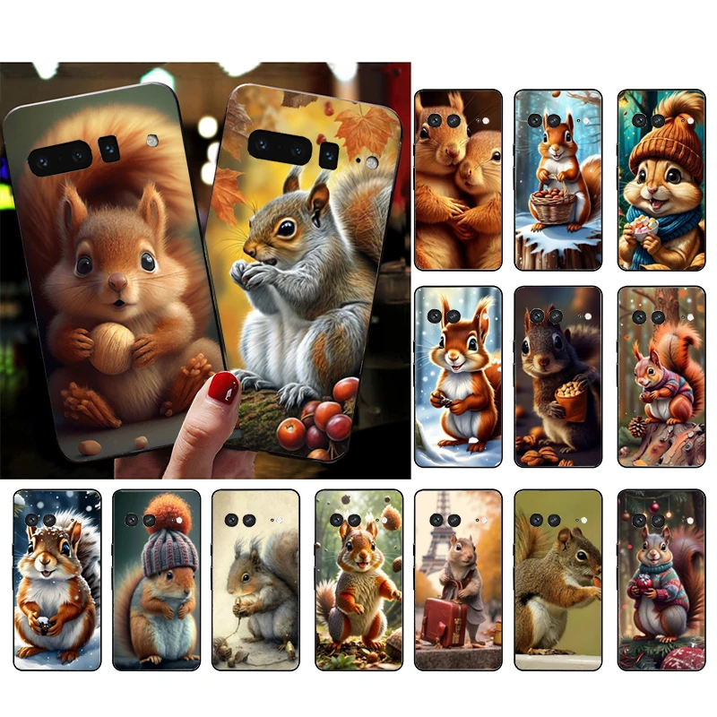 

Squirrel Phone Case For Google Pixel 8 7 Pro 7A 7 6A 6 Pro 5A 4A 3A Pixel 4 XL Pixel 5 6 4 3 3A XL