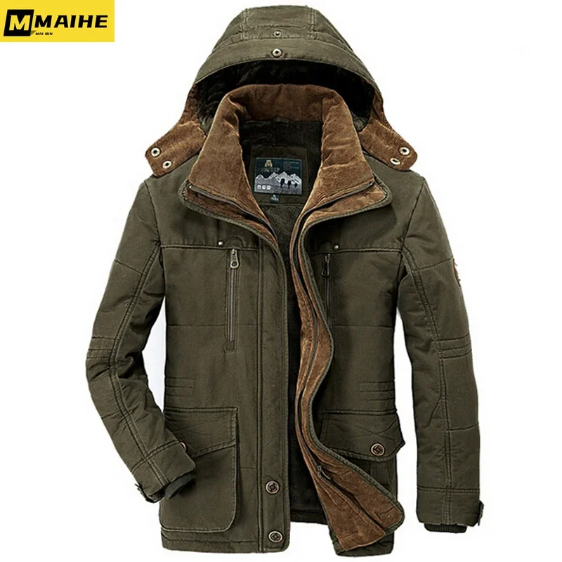 New Minus 40 Degrees Winter Jacket Men Thicken Warm Cotton-Padded Jackets Men's Hooded Windbreaker Parka Plus Size 5XL 6XL Coats 4