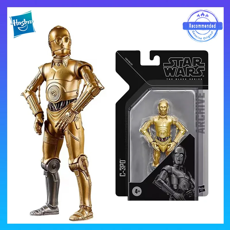 

Hasbro Star Wars Authentic Originals C-3PO (Silver Legs Exclusive) Favorites Peripherals Gifts Movable Characters Model Toys