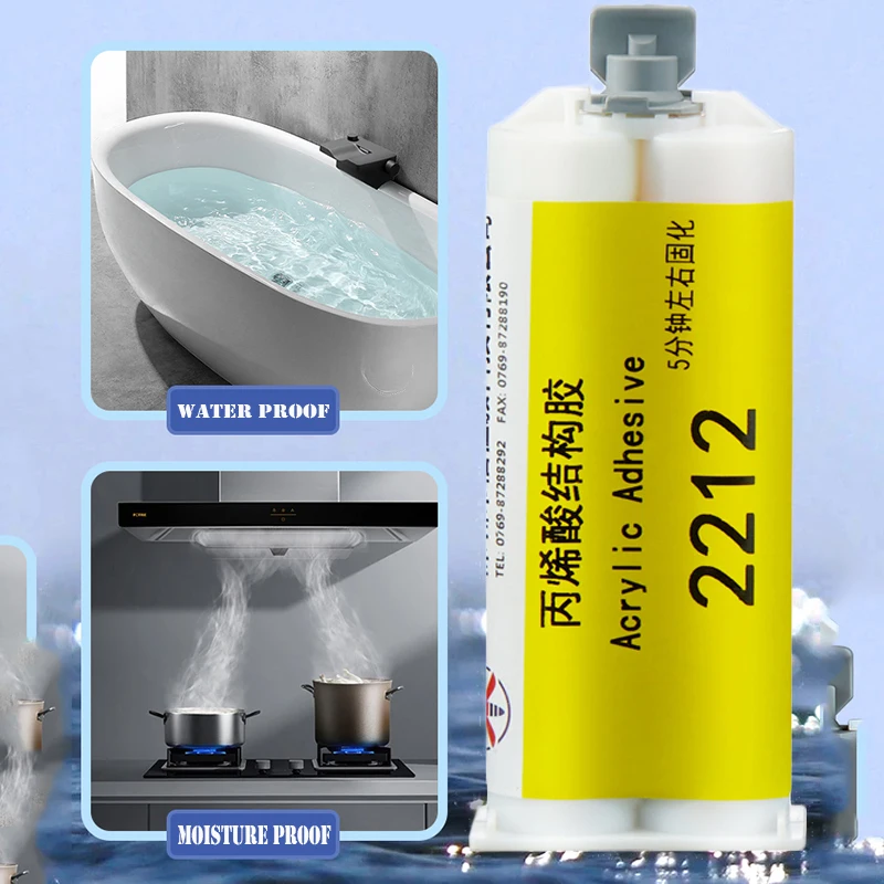 Acrylic Adhesive AB Glue 5 Minutes Quick-drying Transparent Strong Universal Glue for Metal Wood Stone Ceramic Waterproof 4