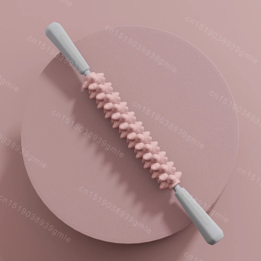 Yoga Massage Stick Yoga Fitness Wolf Teeth Muscles Massage Stick Calves Thighs Quadriceps Arm Forearm Relaxation Artifact Roller