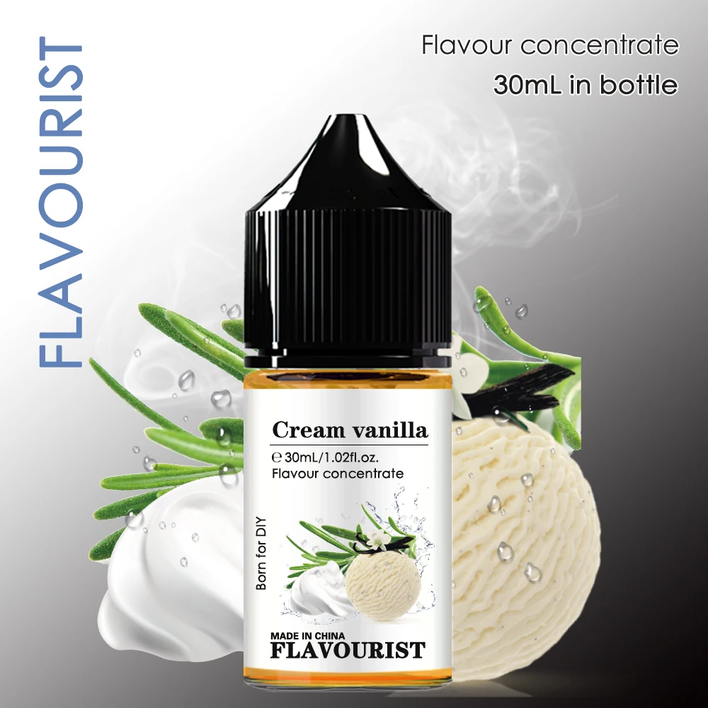 FLAVOURIST Creamy Vanilla aroma flavoring Water solubility E flavors concentrate for wape DIY Liquid essential oil flavoring