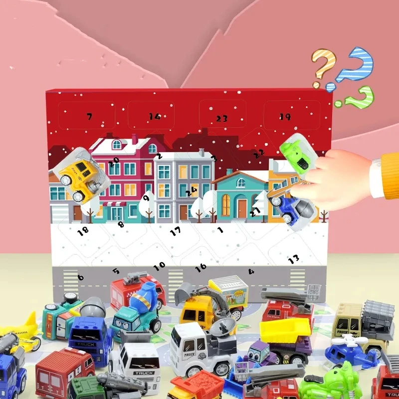 2024 Christmas Advent Calendar Car Toy Military Technology Fire