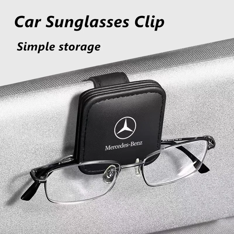 Asudaro Custodia Per Occhiali Da Sole Con Fissaggio A Visiera – Chiusura Magnetica – Universale Per Auto, SUV, Camper – In Morbida Pelle Alcantara - 2