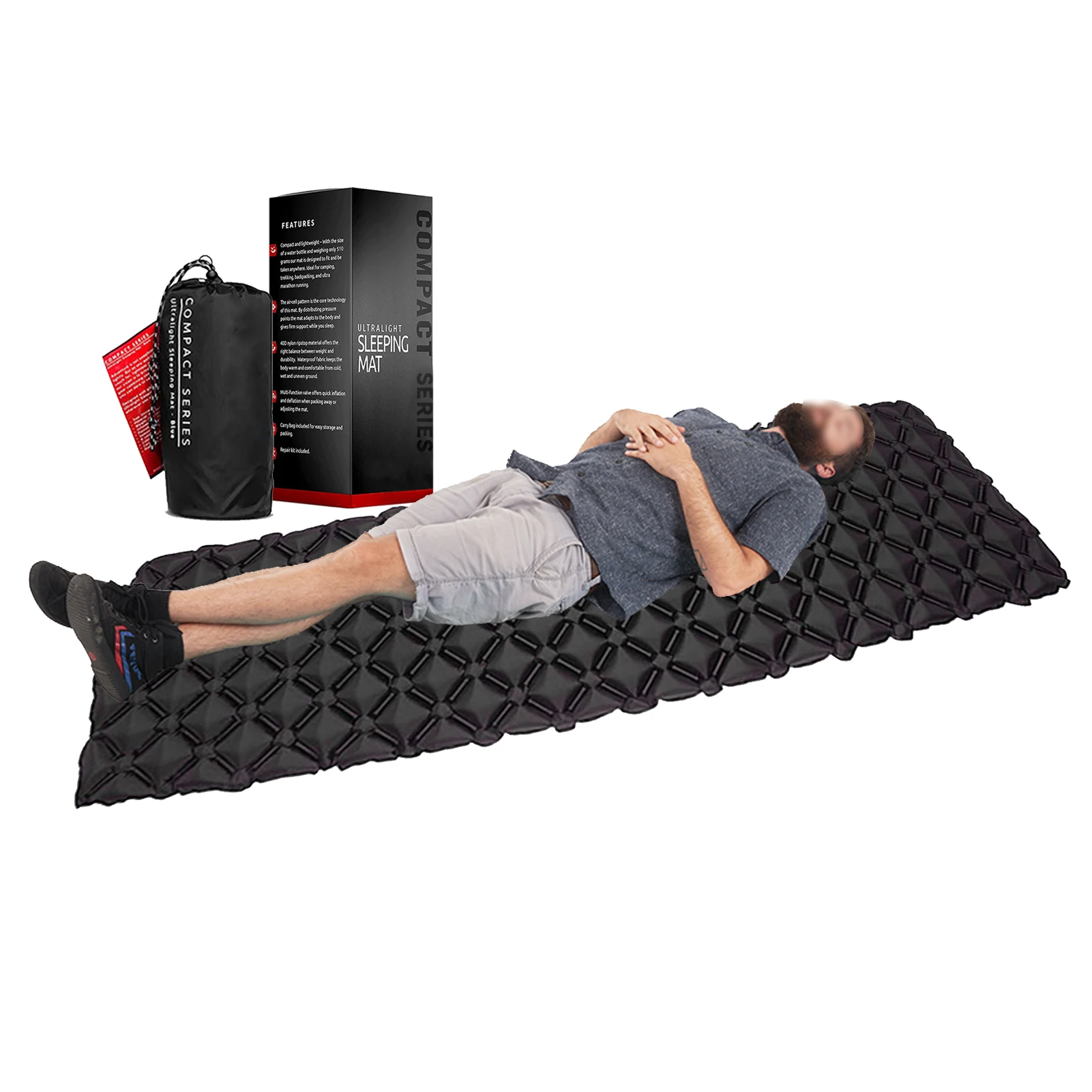 

Inflatable Mattress Air Mattress Camping Mat Ultralight Camping Mattress Sleeping Mat Camping Bed Nylon Sleeping Pad