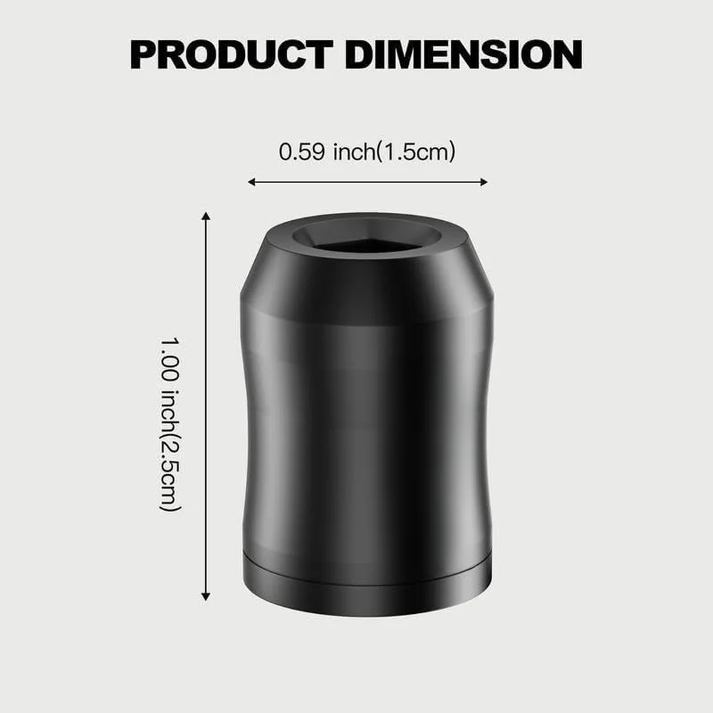 Professional 6.35mm Dual Magnet Design Magnetizer - Strong Magnetic Adsorption, Aluminum Alloy Construction