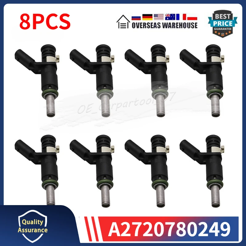 

A2720780249 Fuel Injector 8PCS For Mercedes-Benz E350 GLK350 R350 S400 3.5L MERCEDES-BENZ SLK280 SLK300 3.0L 68011710AA