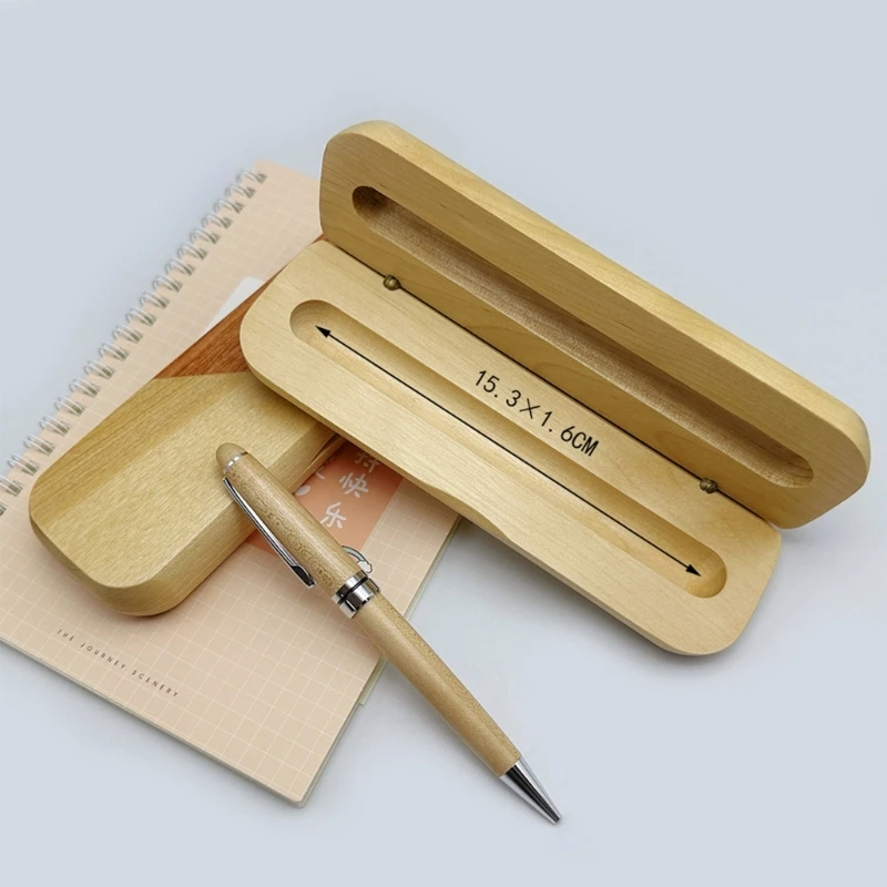 Pen Display Box Single/Double Pen Presentation Organizer Box Storage with Lid Collection