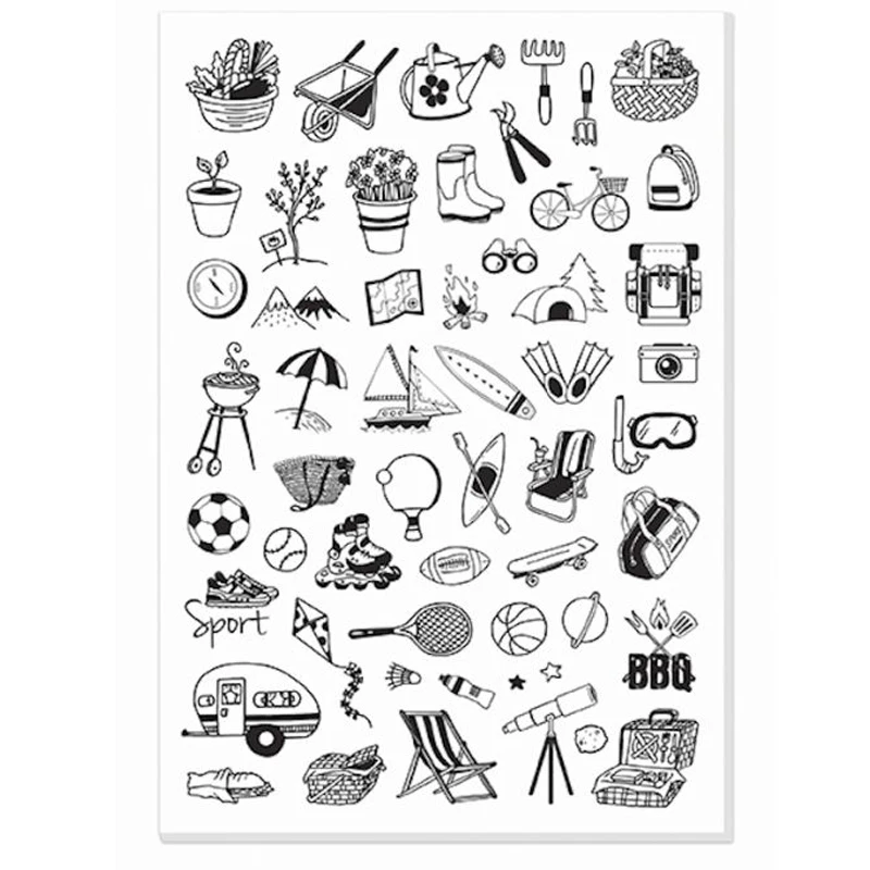 ZFPARTY Transparent Clear Silicone Stamps for DIY Scrapbooking/Card Making/Kids Crafts Fun Decoration Supplies