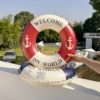 Retro Boat Anchor Women's Swimming Ring, Swimming Pool Floating Row Adult Handrail Lifebuoy, Leisure Beach Swimming Inflatable F 3