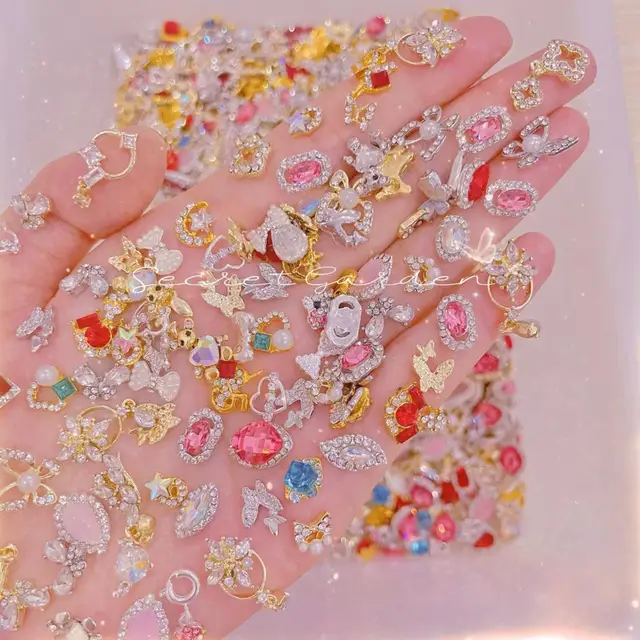 50Pcs-Beautiful-Metal-Glass-Resin-Nail-Art-Rhinestones-3D-Butterfly-Pendant-Crystal-Nail-Decoration-DIY-Spring jpg