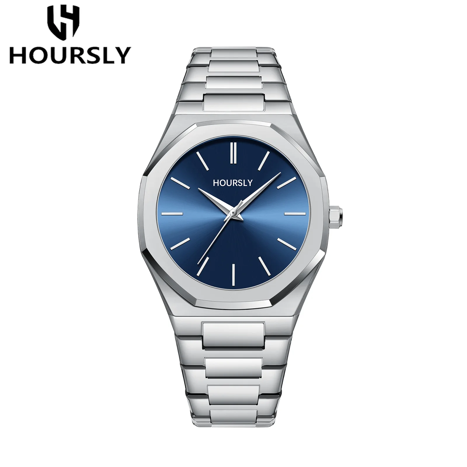 Men's Luxury Gold Quartz Wristwatch with Stainless Steel Band