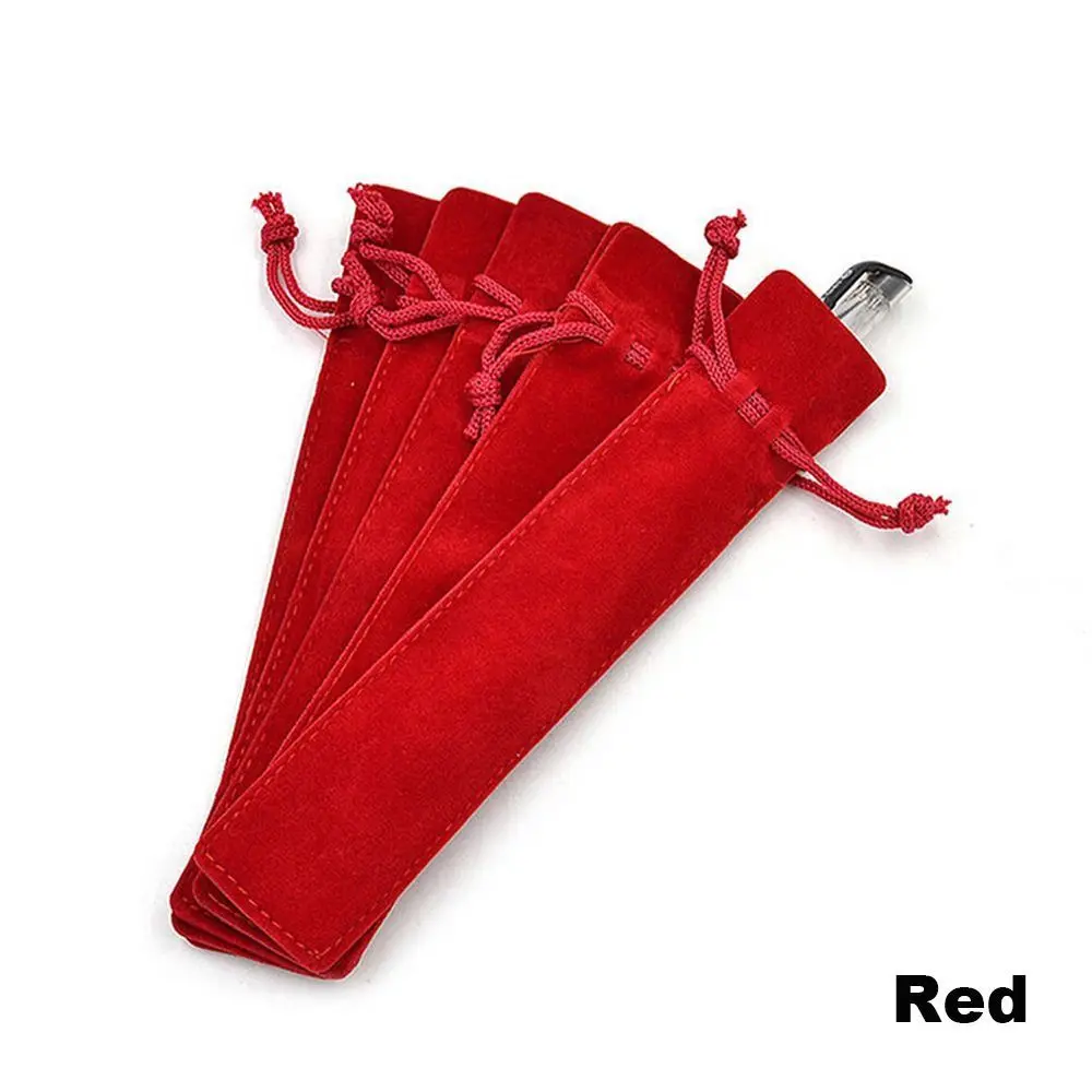 Premium Double-Sided Velvet Pen Pouch - Enhanced Stationery Sleeve for Office & School Supplies