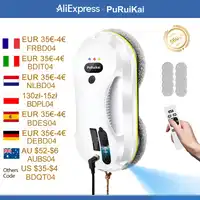 Household window automatic water spray cleaning robot vacuum cleaner remote control electric window wiper household glass wiper 1