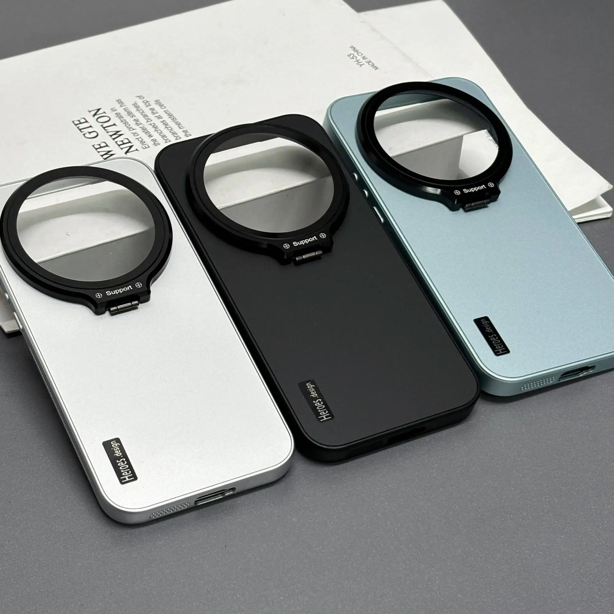 Ultra-Thin Heat Dissipation Matte Stand Case - Premium Acrylic Shockproof Bumper