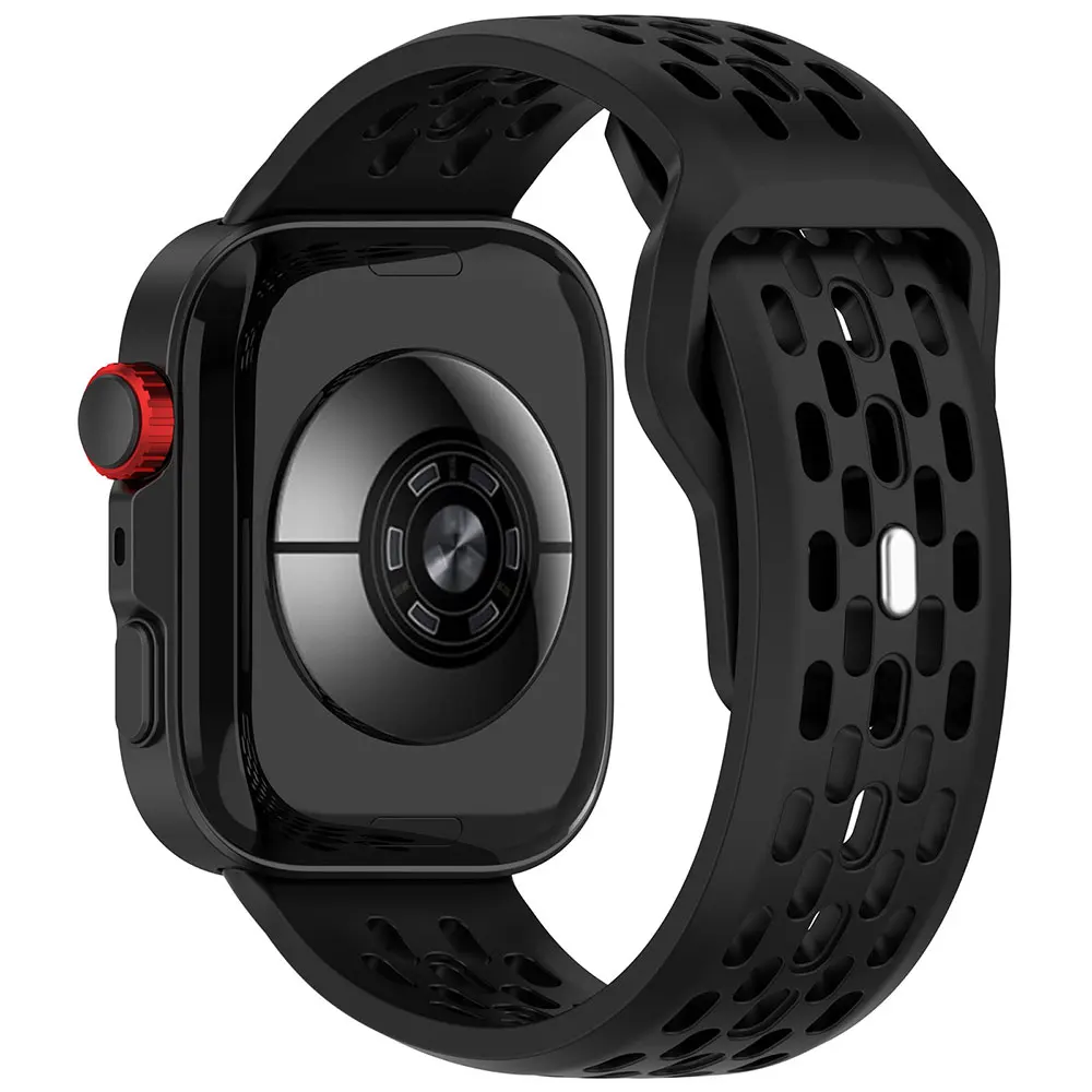 Sport Breathable Silicone Watchband - Adjustable Strap