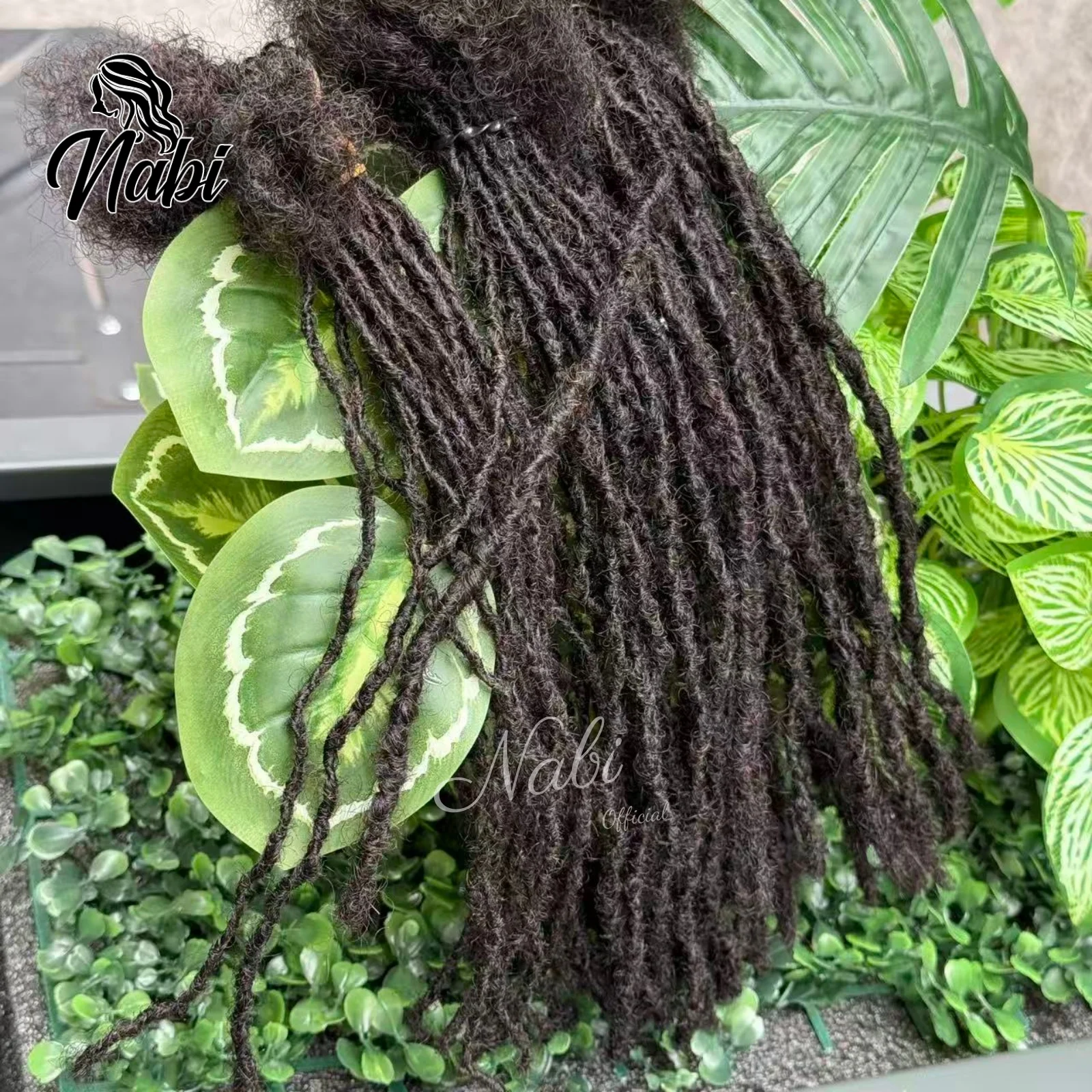Estensioni Dreadlock Naturali Morbide Personalizzate 1 2 4 mm, Micro Locs Permanenti in Veri Capelli Umani, Fatti a Mano - immagine 3