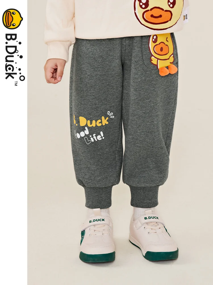 

B.Duck New Spring Autumn Thick Boys Grils Pants Casual Long Trousers For Kids 3- 10 Years Old Teenage Children Sport Outdoor