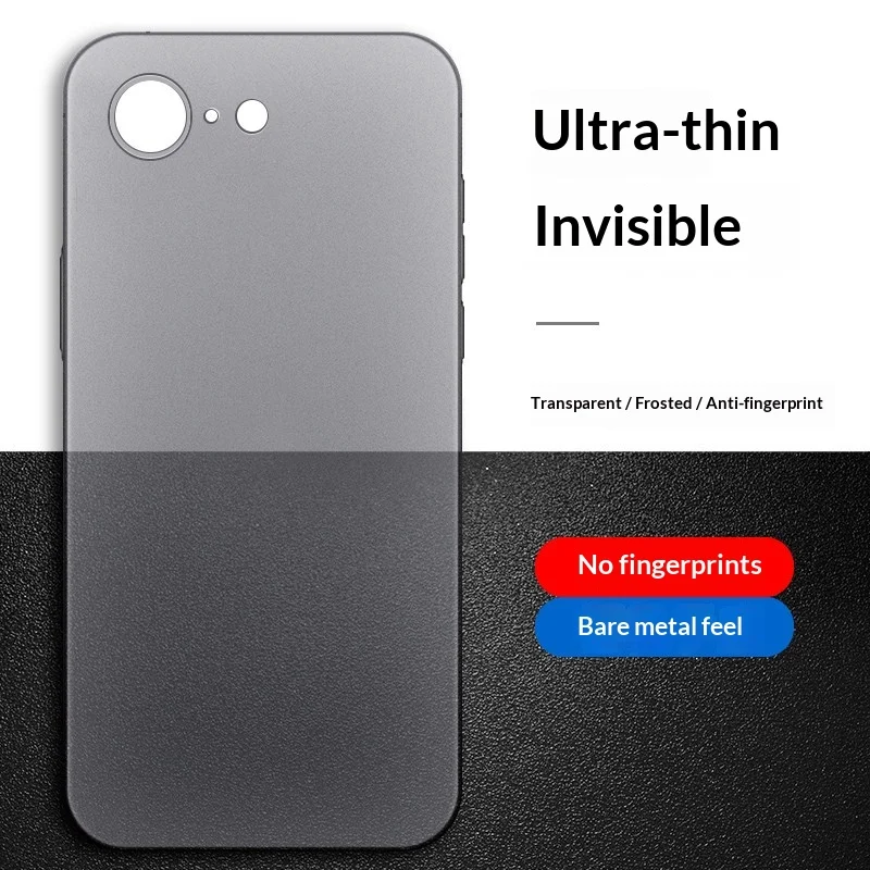 For iPhone 17e 16e Case Simple Matte Slim PP Cover For iPhone 17e Shock Bumper Funda