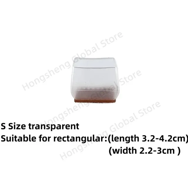 thumbnail image 1 of 4 piezas de almohadillas antideslizantes de silicona para patas de silla, protectores antiruido para patas de sofá y muebles, protectores para suelos de madera contra arañazos, 1 of 5