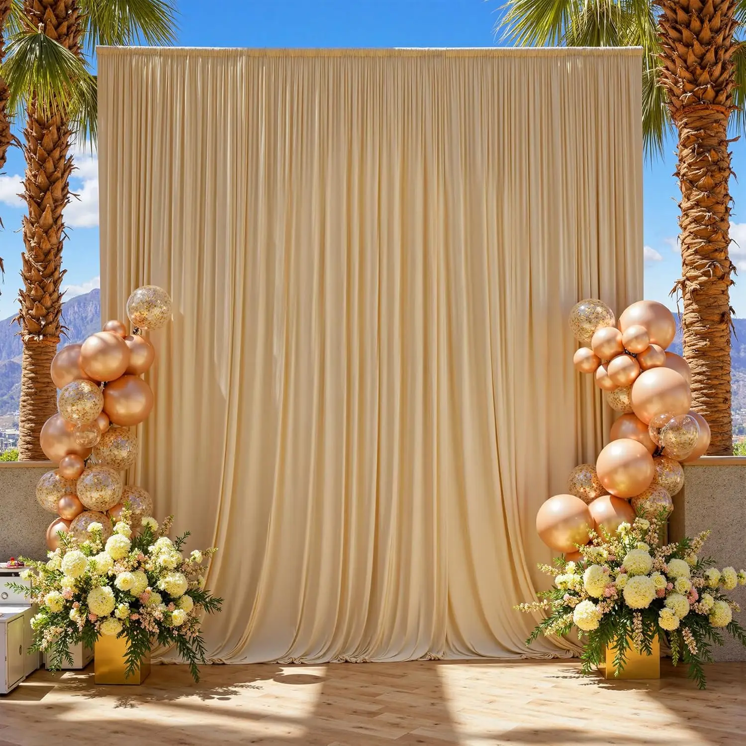 Wrinkle-Free Party Backdrop Curtain 2