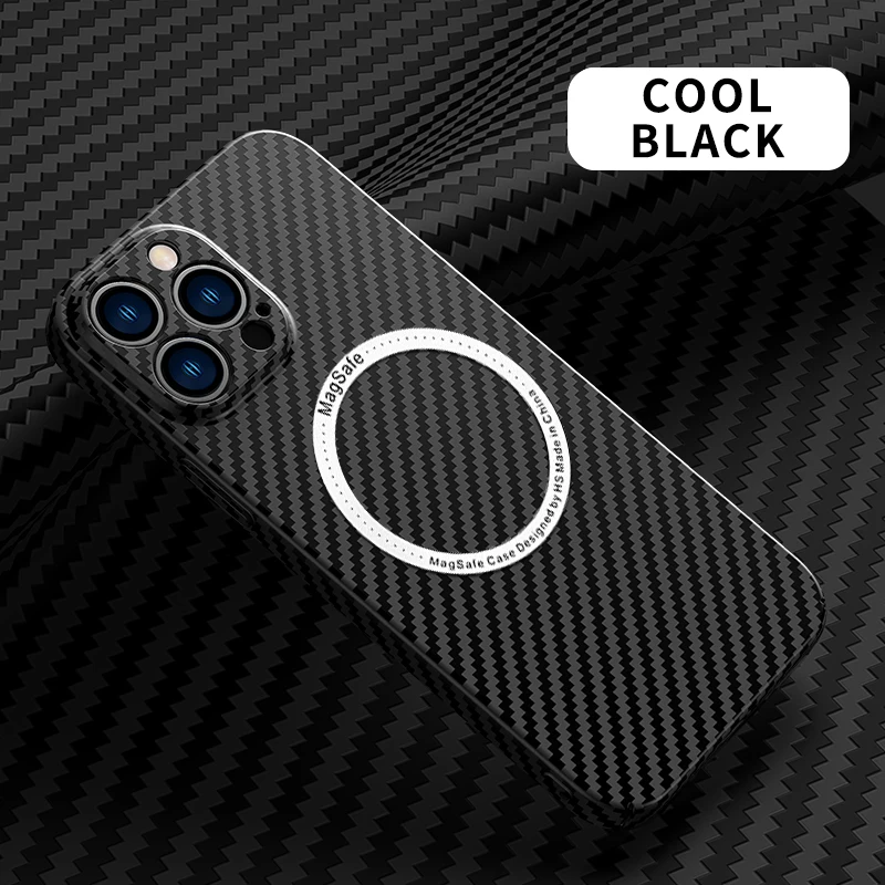 Premium Carbon Fiber Magnetic Phone Case with Magsafe Compatibility